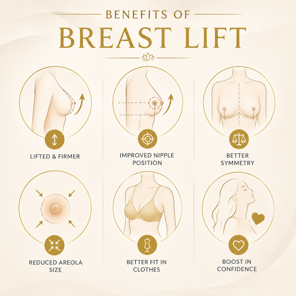 Benefits of Breast Lift Surgery in Dubai